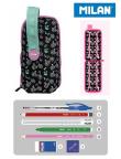 Opakowanie Multipiórnik MILAN owalny z 4 piórnikami BIKES czarny