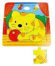 Opakowanie Puzzle drewniane małe Kotek