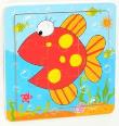 Opakowanie Puzzle drewniane małe Rybka