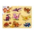 Opakowanie Układanka drewniana z pinezkami Dinozaury