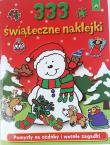 Okładka książki 333 świąteczne naklejki czerwone