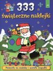 Okładka książki 333 świąteczne naklejki niebieskie