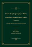 Opakowanie Dekret Rady Regencyjnej z 1918 r. o opiece nad zabytkami sztuki i kultury z komentarzem, czyli eseje