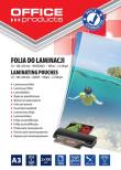 Opakowanie Folia do laminacji Office Products A3 303x426mm błyszcząca 100 sztuk transparentna
