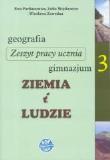 Okładka książki Geografia GIM 3 Ziemia i ludzie zadania w.2017 SOP