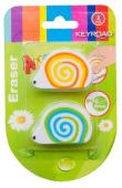 Opakowanie Gumka do ścierania Keyroad Ślimak 2 sztuki