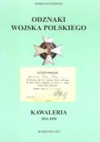 Okładka książki Odznaki Wojska Polskiego Kawaleria 1921 -1939
