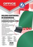 Opakowanie Okładki do bindowania Office Products A4 kartonowa 100 sztuk zielona/błyszcząca