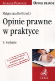 Okładka książki Opinie prawne w praktyce