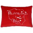 Opakowanie Poduszka Pozdrowienia z Polski czerwona 30cm