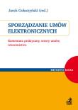 Sporządzanie umów elektronicznych. Autor: Jacek Gołaczyński  (red. nauk.). Dadada.pl Okładka książki Sporządzanie umów elektronicznych