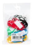 Opakowanie Zawieszki na klucze  50x20mm, 20 sztuk mix