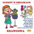 Zawody w obrazkach Krawcowa. Autor: Kaliska Zofia. Dadada.pl Okładka książki Zawody w obrazkach Krawcowa