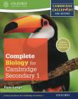 Okładka książki Complete Biology for Cambridge Secondary 1 Student's Book
