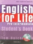 Okładka książki English for life Pre-Intermediate SB + CD