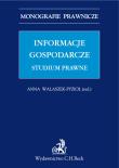 Okładka książki Informacje gospodarcze. Studium prawne