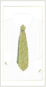 Opakowanie Karnet krawat zielony 12x23 + koperta