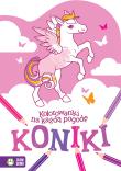 Kolorowanki na każdą pogodę. Koniki. Autor: Opracowanie zbiorowe. Dadada.pl Okładka książki Kolorowanki na każdą pogodę. Koniki