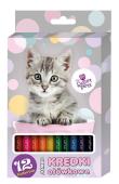 Okładka książki Kredki ołówkowe jumbo 12 kolorów The sweet pets