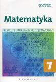 Matematyka 7 Zeszyt ćwiczeń. Autor: Kiljańska Bożena, Konstantynowicz Adam, Konstantynowicz Anna. Dadada.pl Okładka książki Matematyka 7 Zeszyt ćwiczeń
