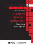 O naturze preferencji politycznych. Autor: Urszula Jakubowska. Dadada.pl Okładka książki O naturze preferencji politycznych
