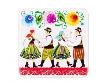 Opakowanie Podkładka korkowa FOLK - scenki ludowe - weselnicy