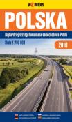 Polska Najbardziej szczegółowa mapa samochodowa Polski 1:700 000. Autor: Opracowanie zbiorowe. Dadada.pl Okładka książki Polska Najbardziej szczegółowa mapa samochodowa Polski 1:700 000