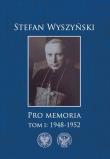 Okładka książki Pro memoria Tom 1 1948-1952