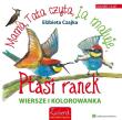 Ptasi ranek. Wiersze i kolorowanki. Autor: Elżbieta Czajka. Dadada.pl Okładka książki Ptasi ranek. Wiersze i kolorowanki