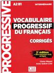Vocabulaire progressif intermediare klucz 3ed A2 B1. Autor: Miquel Claire, Goliot-Lete Anne. Dadada.pl Okładka książki Vocabulaire progressif intermediare klucz 3ed A2 B1