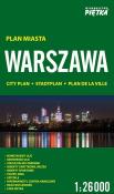 Warszawa 1:26 000 plan miasta PIĘTKA. Autor: paraca zbiorowa. Dadada.pl Okładka książki Warszawa 1:26 000 plan miasta PIĘTKA