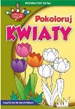 Okładka książki Zakręcone kolory. Pokoloruj kwiaty