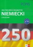 Okładka książki 250 ćwiczeń z niemieckiego. Gramatyka PONS w.2