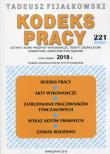 Kodeks Pracy 2018. Autor: Fijałkowski Tadeusz. Dadada.pl Okładka książki Kodeks Pracy 2018