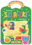 Kolorowe szlaczki z naklejkami od 5 lat. Autor: Joanna Myjak (ilustr.). Dadada.pl Okładka książki Kolorowe szlaczki z naklejkami od 5 lat