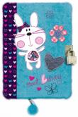 Pamiętnik z kłódką niebieski króliczek. Wydawca: St. Majewski. Dadada.pl Opakowanie Pamiętnik z kłódką niebieski króliczek