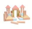 Opakowanie Pastelowe klocki drewniane 40 szt.