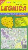 Plan miasta Legnica. Wydawca: WYDAWNICTWO KARTOGRAFICZNE PIĘTKA. Dadada.pl Opakowanie Plan miasta Legnica