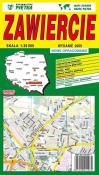 Plan miasta Zawiercie. Wydawca: WYDAWNICTWO KARTOGRAFICZNE PIĘTKA. Dadada.pl Opakowanie Plan miasta Zawiercie