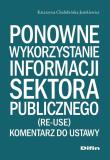 Okładka książki Ponowne wykorzystanie informacji sektora publicznego