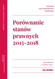 Okładka książki Porównanie stanów prawnych KPK 2015-2018