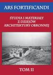 Okładka książki Studia i materiały z dziejów architektury obronnej
