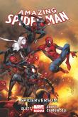 Amazing Spider-Man T.3 Spiderversum. Autor: Dan Slott, Giuseppe Camuncoli, Olivier Coipel. Dadada.pl Okładka książki Amazing Spider-Man T.3 Spiderversum