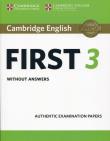 Opakowanie Cambridge English First 3 without answers