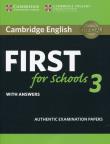 Opakowanie Cambridge English First for Schools 3 with answers