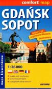 Comfort!map Gdańsk,Sopot 1:26 000 plan, midi 2018. Autor: praca zbiorowa. Dadada.pl Okładka książki Comfort!map Gdańsk,Sopot 1:26 000 plan, midi 2018