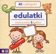 Edulatki ćwiczenia 5-latka. Autor: Dominika Bylica. Dadada.pl Okładka książki Edulatki ćwiczenia 5-latka