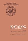Opakowanie Katalog druków XV i XVI wieku w zbiorach Biblioteki Uniwersyteckiej w Warszawie, tom 8. Zbiorczy ind