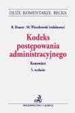 Kodeks postępowania administracyjnego. Komentarz. Autor: R. Hauser, M.Wierzbowski. Dadada.pl Okładka książki Kodeks postępowania administracyjnego. Komentarz