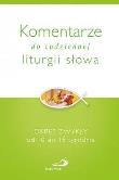 Okładka książki Komentarze do codz. liturgii słowa. Okres zwykły